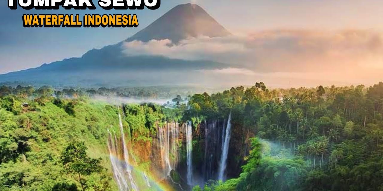 Panorama Air Terjun Tumpak Sewu Yang Menyerupai Tirai Raksasa