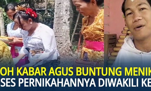 I Wayan Agus Suartama Menikah Di Wakilkan Oleh Sebilah Keris