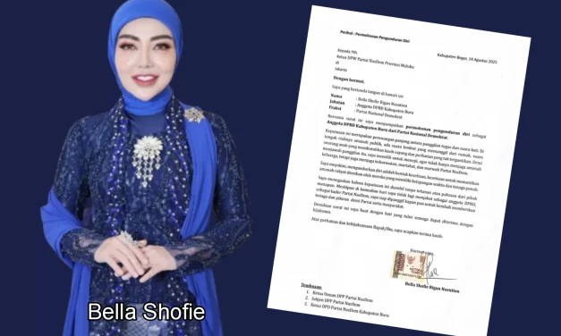 Bella Shofie Resmi Mundur Dari DPRD Kabupaten Buru
