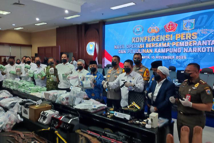 BNN Bongkar Jaringan Bandar Narkoba Lintas 34 Provinsi